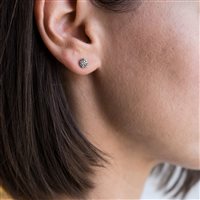 Boucle d'oreilles unique Burato Femme Diamonds Paillettes in Or rosé Diamante BO140 - BO140